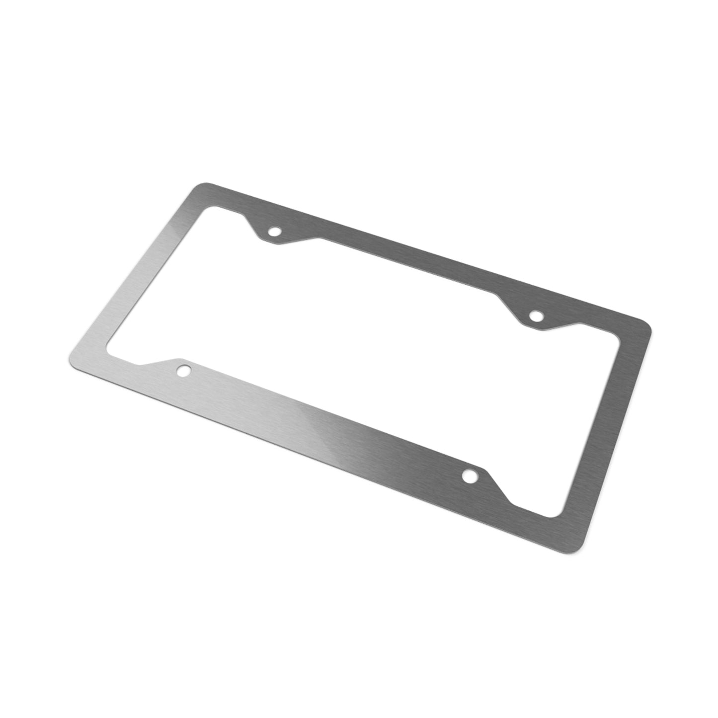 Metal License Plate Flyby