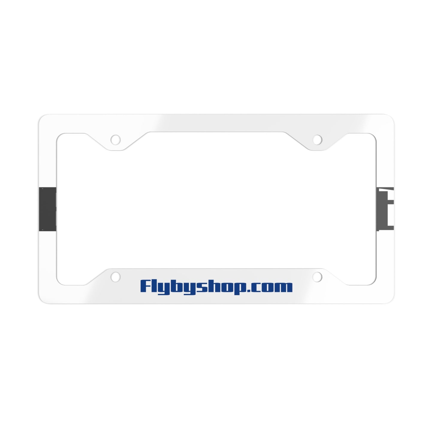 Metal License Plate Flyby
