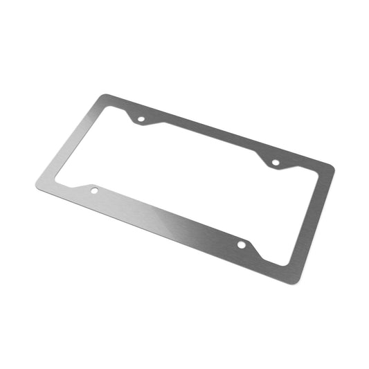 Metal License Plate Flyby